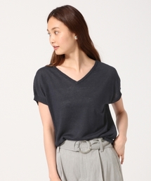 GLOBAL WORK | フレンチリネンニットフレンチスリーブ/737018(ニット/セーター)