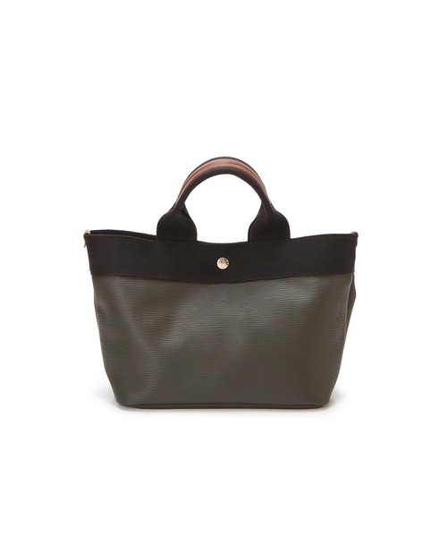 TREASURE TOPKAPI（トレジャートプカピ）の「【VERY 10月号掲載】【Breath TOPKAPI /ブレス トプカピ】【撥水】リプル ネオレザー ミニ トートバッグ（トートバッグ・レディース・ブラック/グレイッシュベージュ/クリーム/ライトベージュ/ブルー/イエロー/ホワイト/レッド/ネイビー/ベージュ系/サーモンピンク/チャコールグレー/オフホワイト/カーキブラウン/ライトグリーン/ダークカーキ/ベージュ系その他/ライトグレー・FREE）」の13枚目の写真