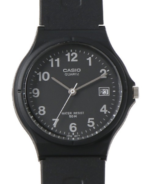 CASIO(カシオ)の「CASIO カシオ/ スタンダードアナログ チープカシオ クォーツ ラウンドフェイス ラバーベルト 5気圧防水 腕時計 //// MW-59シリーズ(アナログ腕時計・メンズ・ブラック系その他/ブラック×ゴールド/ブラック×ホワイト/ブラック・FREE)」の13枚目の写真