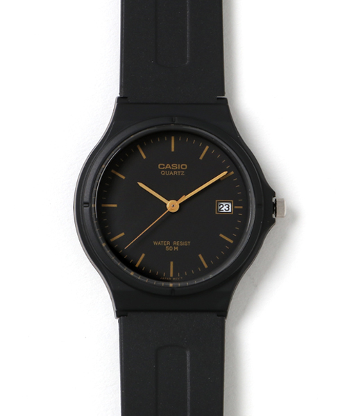CASIO(カシオ)の「CASIO カシオ/ アナログ腕時計 5気圧防水 日付表示 軽量23g 樹脂バンド /// MW-59シリーズ(アナログ腕時計・メンズ・ブラック系その他/ブラック×ゴールド/ブラック×ホワイト/ブラック・FREE)」の10枚目の写真