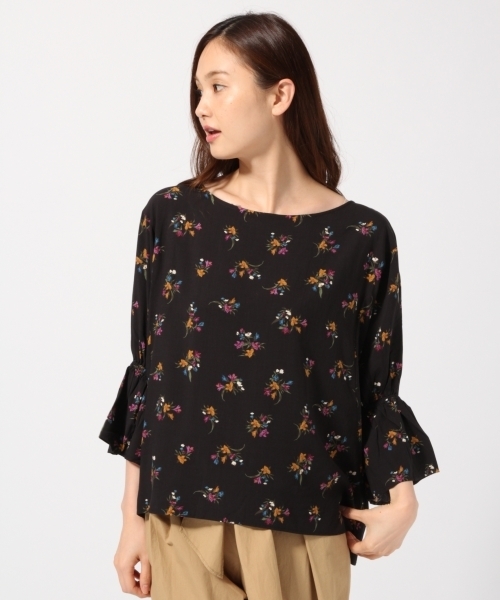 GLOBAL WORK(グローバルワーク)の「キャンディースリーブブラウス5分袖/760663(シャツ/ブラウス・レディース・パープル/ブラック/ホワイト/グリーン・LARGE/MEDIUM)」の3枚目の写真