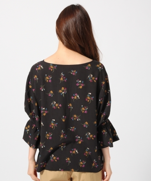 GLOBAL WORK(グローバルワーク)の「キャンディースリーブブラウス5分袖/760663(シャツ/ブラウス・レディース・パープル/ブラック/ホワイト/グリーン・LARGE/MEDIUM)」の12枚目の写真