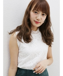 dazzlin | ハイネックレースノースリトップス(シャツ/ブラウス)