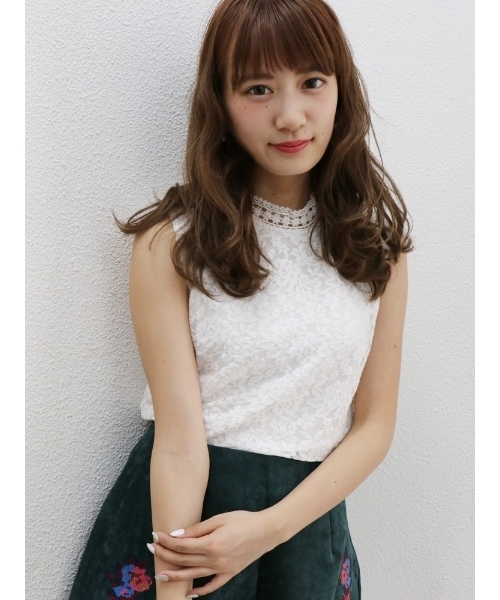 dazzlin（ダズリン）の「ハイネックレースノースリトップス（シャツ/ブラウス・レディース・ブラウン/ピンク/ブラック/マスタード/オフホワイト・FREE）」の6枚目の写真