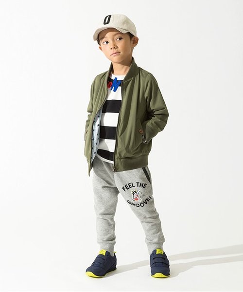 BREEZE（ブリーズ）の「ブルドッグジョガーパンツ 9分丈（その他パンツ・キッズ・ブラック/ネイビー/グレー・100/130/90/95/140/80/110/120）」の4枚目の写真