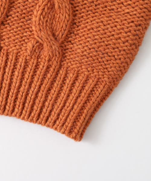 URBAN RESEARCH Sonny Label（アーバンリサーチサニーレーベル）の「ケーブルハンドニット（ニット/セーター・レディース・ブラック/オフホワイト/オレンジ・FREE）」の17枚目の写真
