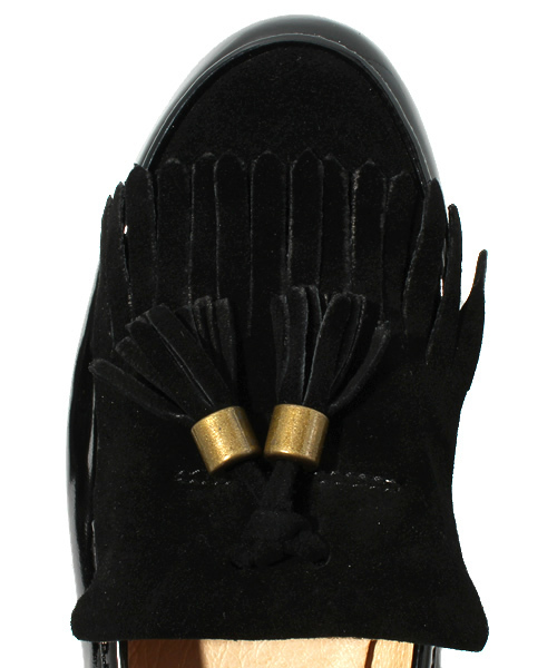 BEAUTY&YOUTH UNITED ARROWS（ビューティーアンドユースユナイテッドアローズ）の「BY　SUEDxEML タッセルフラット ◆（その他シューズ・レディース・ブラック/ダークブラウン・36/36h/37/37h/38）」の6枚目の写真