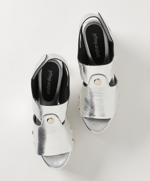 Jeffrey Campbell（ジェフリーキャンベル）の「バックベルト厚底サンダル（サンダル・レディース・シルバー・37/38/36/39）」の3枚目の写真