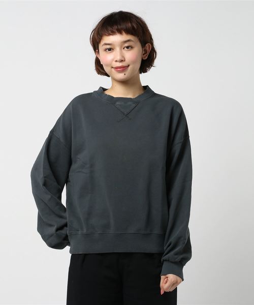 POU DOU DOU（プードゥドゥ）の「ピグメントバイオプルオーバー（スウェット・レディース・ピンク/イエロー/ブルー/ブラック系その他・3）」の2枚目の写真