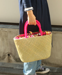 LBC | ウッドビーズカゴバック(かごバッグ)