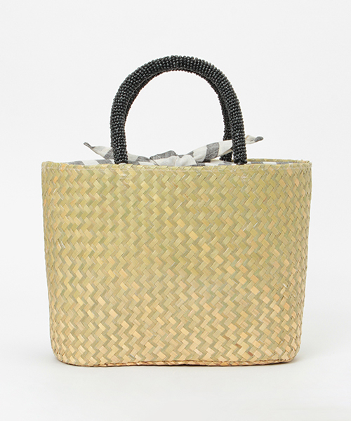 LBC（エルビーシー）の「ウッドビーズカゴバック（かごバッグ・レディース・ブラック/ブルー/ピンク・FREE）」の8枚目の写真