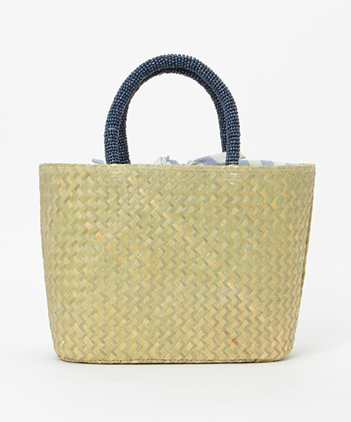 LBC（エルビーシー）の「ウッドビーズカゴバック（かごバッグ・レディース・ブラック/ブルー/ピンク・FREE）」の10枚目の写真