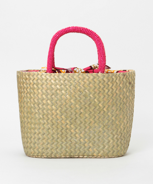 LBC（エルビーシー）の「ウッドビーズカゴバック（かごバッグ・レディース・ブラック/ブルー/ピンク・FREE）」の7枚目の写真