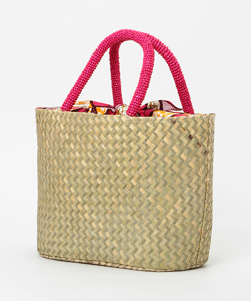 LBC（エルビーシー）の「ウッドビーズカゴバック（かごバッグ・レディース・ブラック/ブルー/ピンク・FREE）」の12枚目の写真