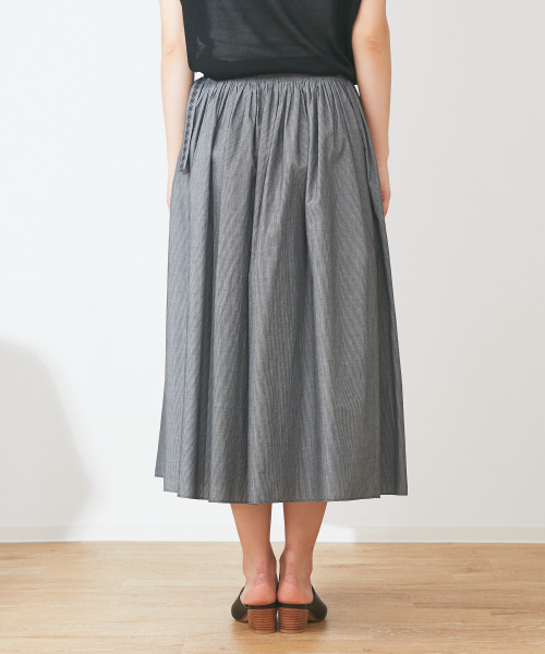 Abahouse Devinette(ドゥヴィネット)の「ヴィンテージギャザースカート(スカート・レディース・ホワイト/ブラック・FREE)」の5枚目の写真