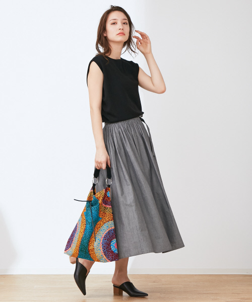 Abahouse Devinette(ドゥヴィネット)の「ヴィンテージギャザースカート(スカート・レディース・ホワイト/ブラック・FREE)」の11枚目の写真