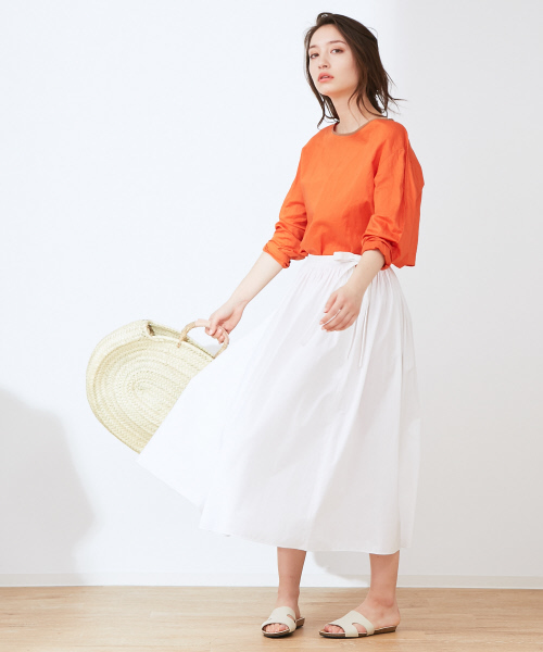 Abahouse Devinette(ドゥヴィネット)の「ヴィンテージギャザースカート(スカート・レディース・ホワイト/ブラック・FREE)」の12枚目の写真