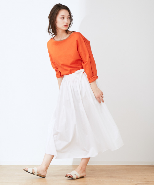 Abahouse Devinette(ドゥヴィネット)の「ヴィンテージギャザースカート(スカート・レディース・ホワイト/ブラック・FREE)」の13枚目の写真