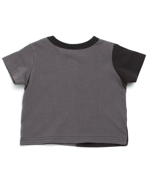 BREEZE（ブリーズ）の「リメイク風Ｔシャツ（Tシャツ/カットソー・キッズ・グレー/チャコール・100/120/90/110/140/130/80）」の7枚目の写真