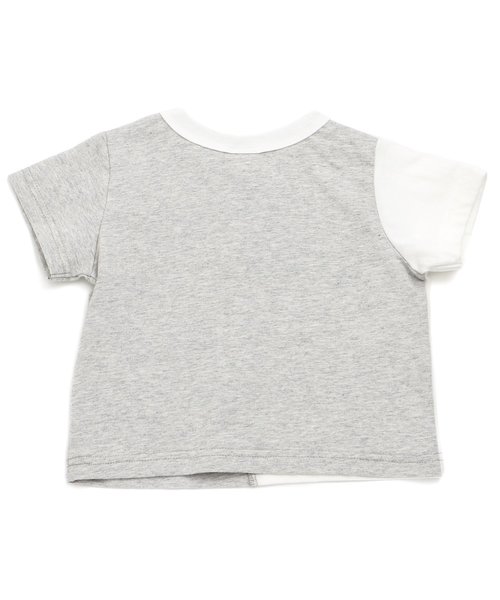 BREEZE（ブリーズ）の「リメイク風Ｔシャツ（Tシャツ/カットソー・キッズ・グレー/チャコール・100/120/90/110/140/130/80）」の5枚目の写真