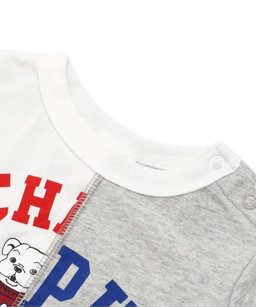 BREEZE（ブリーズ）の「リメイク風Ｔシャツ（Tシャツ/カットソー・キッズ・グレー/チャコール・100/120/90/110/140/130/80）」の3枚目の写真
