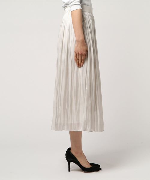 RIVE DROITE（リヴドロワ）の「リキッドプリーツスカート（スカート・レディース・シルバー/グリーン/イエロー・FREE）」の4枚目の写真