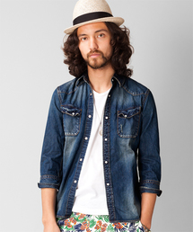 NANO universe | ヴィンテージデニムシャツ 7/S(シャツ/ブラウス)