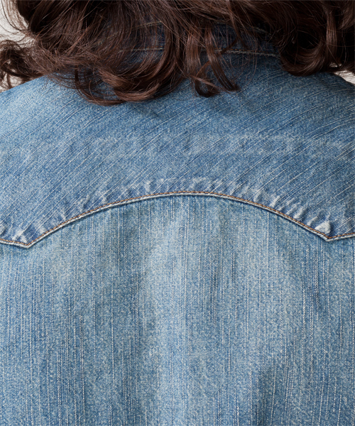 NANO universe（ナノユニバース）の「ヴィンテージデニムシャツ 7/S（シャツ/ブラウス・メンズ・ブルー/インディゴブルー・SMALL/MEDIUM/LARGE/X-LARGE）」の10枚目の写真