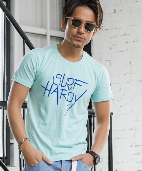Ed Hardy（エドハーディー）の「【Surf Hardy】ドン・エドハーディー書下ろしプリントTシャツ（Tシャツ/カットソー・メンズ・ホワイト/サックスブルー・48/50/52）」の6枚目の写真