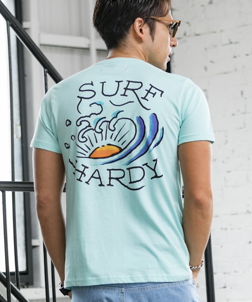 Ed Hardy（エドハーディー）の「【Surf Hardy】ドン・エドハーディー書下ろしプリントTシャツ（Tシャツ/カットソー・メンズ・ホワイト/サックスブルー・48/50/52）」の7枚目の写真