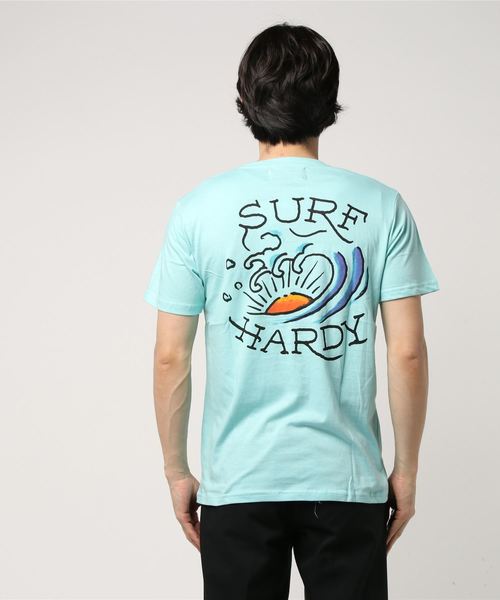 Ed Hardy（エドハーディー）の「【Surf Hardy】ドン・エドハーディー書下ろしプリントTシャツ（Tシャツ/カットソー・メンズ・ホワイト/サックスブルー・48/50/52）」の4枚目の写真