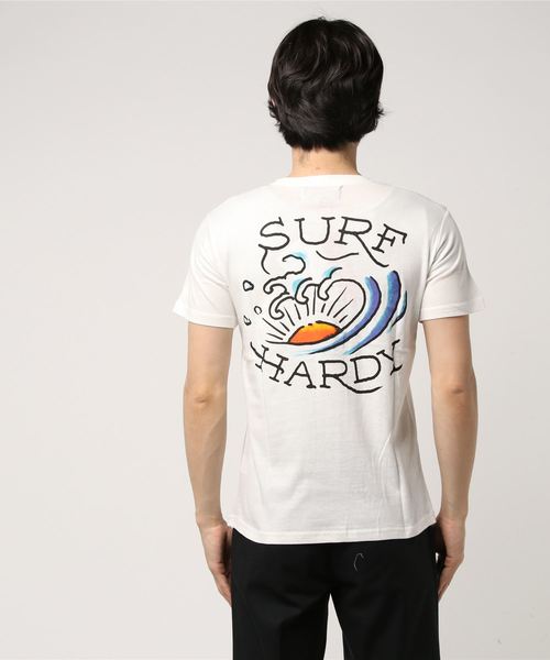 Ed Hardy（エドハーディー）の「【Surf Hardy】ドン・エドハーディー書下ろしプリントTシャツ（Tシャツ/カットソー・メンズ・ホワイト/サックスブルー・48/50/52）」の5枚目の写真