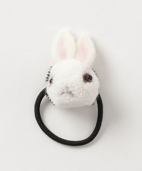 Vibgyor Women ヴィブジョー ウィメン の Vibgyor Select 羊毛フェルト うさぎ ヘアポニー ヘアゴム Tk ヘアゴム Wear