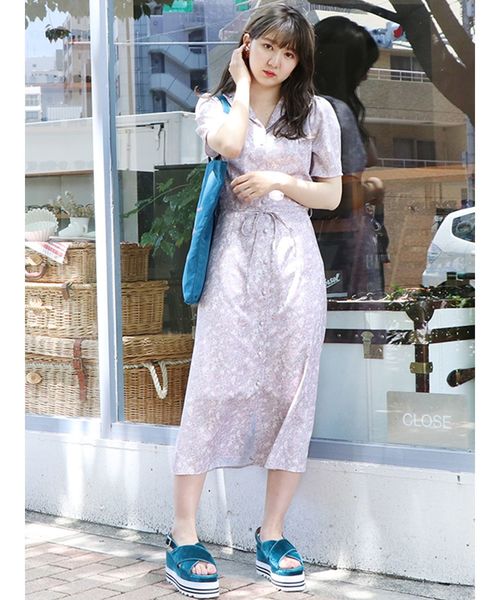 dazzlin(ダズリン)の「ファニーキャッツフラワーワンピース(ワンピース・レディース・イエロー/パープル/ブラウン・SMALL/MEDIUM)」の10枚目の写真