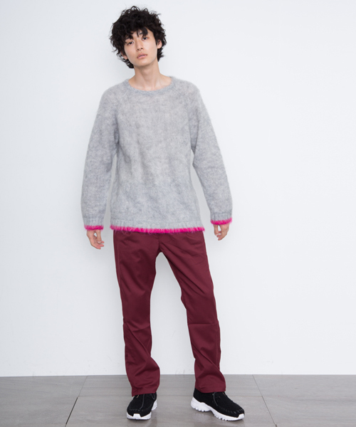 Name.（ネーム）の「【Name.】別注サイドベントトラウザーズ / NMHAPT-ST17AW-001（スラックス・メンズ・ブラック/バーガンディー・1/0）」の9枚目の写真