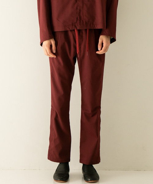 Name.（ネーム）の「【Name.】別注サイドベントトラウザーズ / NMHAPT-ST17AW-001（スラックス・メンズ・ブラック/バーガンディー・1/0）」の16枚目の写真
