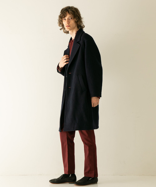 Name.（ネーム）の「【Name.】別注サイドベントトラウザーズ / NMHAPT-ST17AW-001（スラックス・メンズ・ブラック/バーガンディー・1/0）」の10枚目の写真