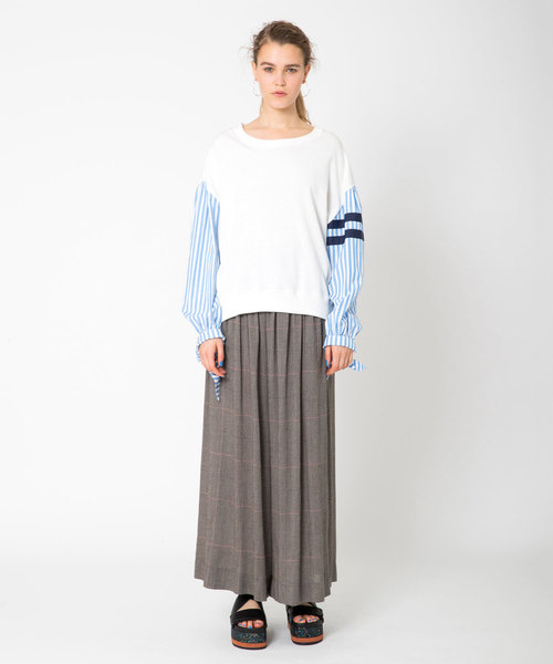 TSUMORI CHISATO(ツモリチサト)の「マニッシュチェックドッキング/チェック(その他パンツ・レディース・ブラウン/ダークブラウン・02)」の13枚目の写真