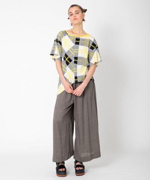 TSUMORI CHISATO(ツモリチサト)の「マニッシュチェックドッキング/チェック(その他パンツ・レディース・ブラウン/ダークブラウン・02)」の8枚目の写真