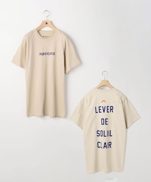 SHIPS Days(シップスデイズ)の「SHIPS Days:FRENCH WORD TEE(Tシャツ/カットソー・メンズ・ライトホワイト/ストーン/ベージュ系その他・SMALL/MEDIUM/LARGE/X-LARGE)」の2枚目の写真
