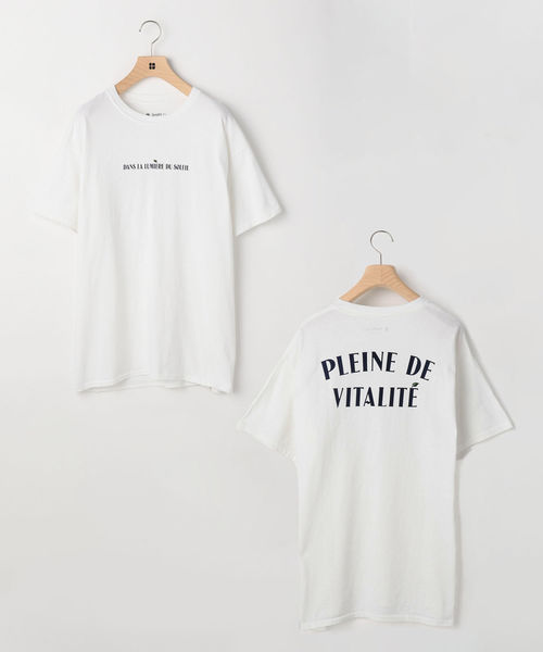 SHIPS Days(シップスデイズ)の「SHIPS Days:FRENCH WORD TEE(Tシャツ/カットソー・メンズ・ライトホワイト/ストーン/ベージュ系その他・SMALL/MEDIUM/LARGE/X-LARGE)」の3枚目の写真