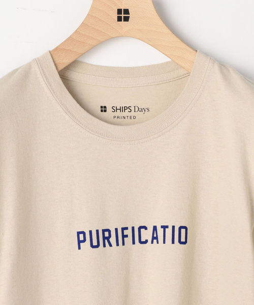 SHIPS Days(シップスデイズ)の「SHIPS Days:FRENCH WORD TEE(Tシャツ/カットソー・メンズ・ライトホワイト/ストーン/ベージュ系その他・SMALL/MEDIUM/LARGE/X-LARGE)」の4枚目の写真