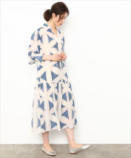 おせち♡有松絞りワンピース セール】【竹田嘉兵衛商店 × ADAM ET ROPE'】 有松絞り