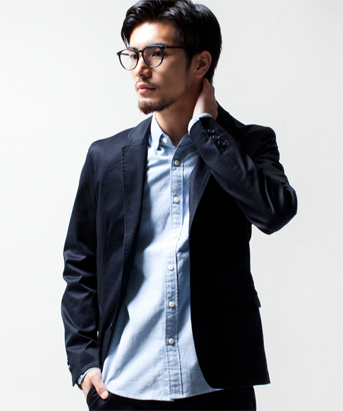 NANO universe（ナノユニバース）の「ストレッチチノJK（テーラードジャケット・メンズ・ブラック/ネイビー/ベージュ・SMALL/MEDIUM/LARGE/X-LARGE）」の14枚目の写真