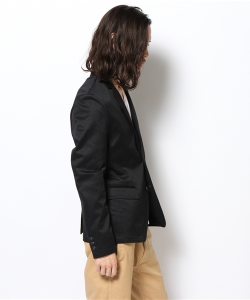 NANO universe（ナノユニバース）の「ストレッチチノJK（テーラードジャケット・メンズ・ブラック/ネイビー/ベージュ・SMALL/MEDIUM/LARGE/X-LARGE）」の4枚目の写真