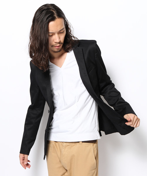 NANO universe（ナノユニバース）の「ストレッチチノJK（テーラードジャケット・メンズ・ブラック/ネイビー/ベージュ・SMALL/MEDIUM/LARGE/X-LARGE）」の6枚目の写真