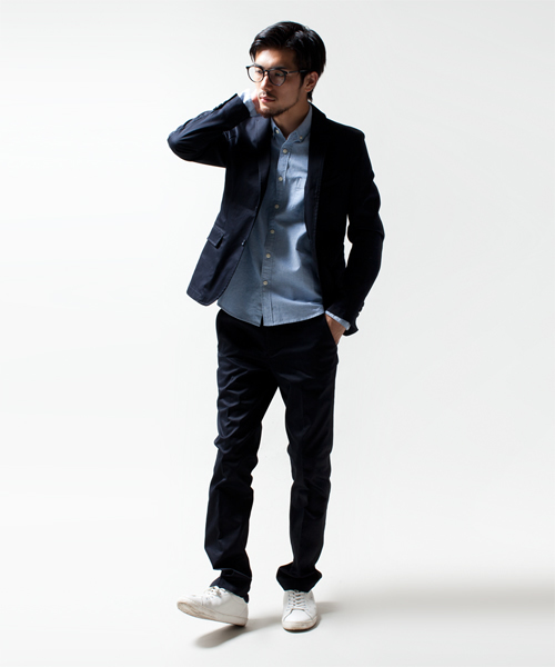 NANO universe（ナノユニバース）の「ストレッチチノJK（テーラードジャケット・メンズ・ブラック/ネイビー/ベージュ・SMALL/MEDIUM/LARGE/X-LARGE）」の15枚目の写真