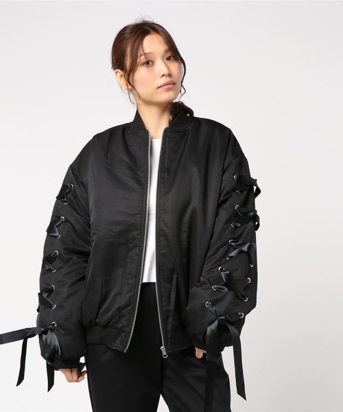 送料無料★新品｜未使用｜ワック｜WAAC｜ストレッチタフタ MA-1ジャケット｜ブルゾン｜レディース｜01 送料無料☆新品｜未使用｜ワック｜WAAC｜ストレッチタフタ MA-1