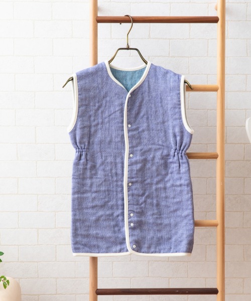 【シモン】4重ガーゼのベビースリーパー（ベビーパジャマ/スリーパー）｜EMOOR（エムール）