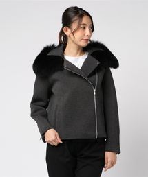 DOUBLE STANDARD CLOTHING ファー付きスウェットジャケット DOUBLE STANDARD CLOTHING（ダブルスタンダードクロージング）の「Sov